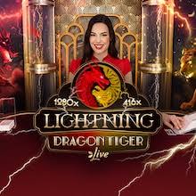 Lightning Dragon Tiger slot visual from Evolution available on coolbetnorge.com